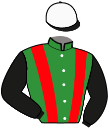 casaque portée par Van Den Putte Jr J. jockey du cheval de course IKA JOSSELYN, information pmu ZETURF