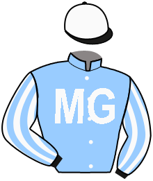 casaque portée par Sias Gio. jockey du cheval de course LOUBEISIEN, information pmu ZETURF