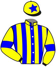 casaque portée par Demuro C. jockey du cheval de course THE FIRST DANCE, information pmu ZETURF