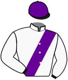 casaque portée par Abrivard L. jockey du cheval de course LUGANO DE LOU, information pmu ZETURF