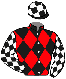 casaque portée par Barrier A. jockey du cheval de course LA SPEZIA DE LOU, information pmu ZETURF
