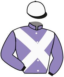 casaque portée par Journiac H. jockey du cheval de course VILLA ADRIENNE, information pmu ZETURF