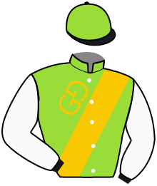 casaque portée par Demuro C. jockey du cheval de course WITH LOVE GRACE, information pmu ZETURF