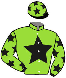 casaque portée par Pouchin A. jockey du cheval de course DYLAN'S SPIRIT, information pmu ZETURF