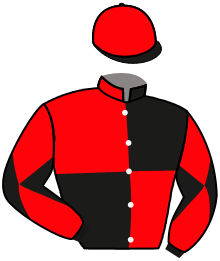casaque portée par Bachelot T. jockey du cheval de course POKER STAR, information pmu ZETURF