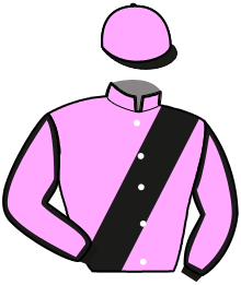 casaque portée par Lamaziere L. jockey du cheval de course KANDIE D'ORCO, information pmu ZETURF