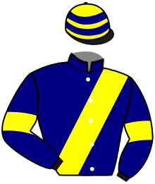 casaque portée par Blanchetiere Mme S. jockey du cheval de course GENOVA KIN, information pmu ZETURF