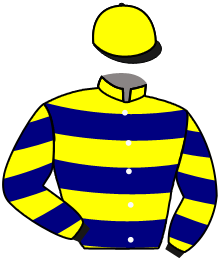 casaque portée par Cadel C. jockey du cheval de course VILLAIRES, information pmu ZETURF