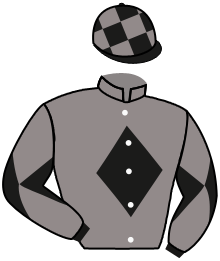 casaque portée par Eyquem Jb. jockey du cheval de course AL BAYYIN GRINE (AR), information pmu ZETURF