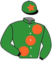 casaque portée par Richard G. jockey du cheval de course ZADALL, information pmu ZETURF