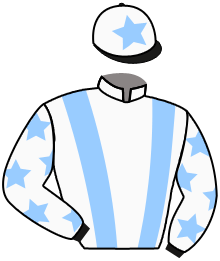 casaque portée par Velon Mlle M. jockey du cheval de course KERNO QUATZ, information pmu ZETURF