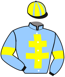 casaque portée par Jouve G. jockey du cheval de course MIKADO D'AMOUR, information pmu ZETURF