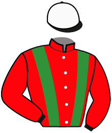 casaque portée par Ferrara Sav. jockey du cheval de course MBAPPE DE NIEL, information pmu ZETURF