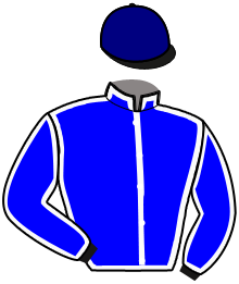 casaque portée par Lay Pottier A. jockey du cheval de course KIERO DE LA VALLEE, information pmu ZETURF