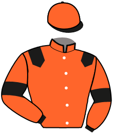 casaque portée par Roger Mlle Cl. jockey du cheval de course KAMES MERITE, information pmu ZETURF