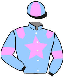 casaque portée par Angot A. jockey du cheval de course KAIRAVE DES BAUX, information pmu ZETURF