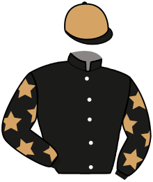 casaque portée par Lherete A. jockey du cheval de course J'AIME LE FOOT, information pmu ZETURF