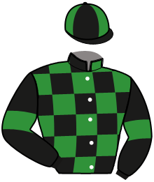 casaque portée par Nivard F. jockey du cheval de course JUST A MIDI, information pmu ZETURF