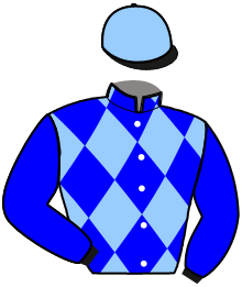 casaque portée par Mottier M. jockey du cheval de course LONDON, information pmu ZETURF