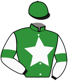 casaque portée par Ache G. jockey du cheval de course JULIENAS DU HEURT, information pmu ZETURF