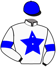 casaque portée par Vlaemynck Debost Tom jockey du cheval de course MADEMOISELLE BOND, information pmu ZETURF