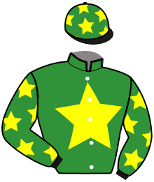casaque portée par Planchenault Mlle L. jockey du cheval de course MAGALIE DU DOLLAR, information pmu ZETURF