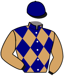 casaque portée par Andre A. jockey du cheval de course MASCARET DU BOCAGE, information pmu ZETURF