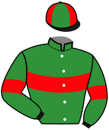 casaque portée par Poupiot V. jockey du cheval de course JAVOTTE MADRIK, information pmu ZETURF