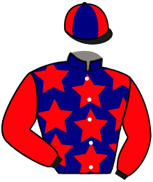 casaque portée par Ploquin Pau. Ph. jockey du cheval de course JENNA DAIRPET, information pmu ZETURF