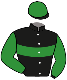 casaque portée par Monclin J. Ph. jockey du cheval de course JAVELOT, information pmu ZETURF