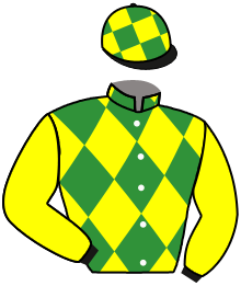 casaque portée par Journiac Tho. jockey du cheval de course CORONASPRING, information pmu ZETURF