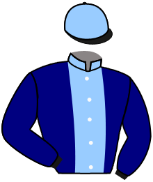 casaque portée par Boutin Hug. jockey du cheval de course ITAEWON, information pmu ZETURF