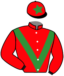 casaque portée par Demuro C. jockey du cheval de course SAVANNENSTERN, information pmu ZETURF