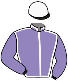 casaque portée par Demuro C. jockey du cheval de course BABA SIM, information pmu ZETURF