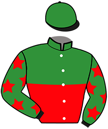 casaque portée par Goncet R. jockey du cheval de course LAIKA DE L'ISOP, information pmu ZETURF