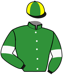 casaque portée par Callier P. jockey du cheval de course KAPORAL DU JOUR, information pmu ZETURF