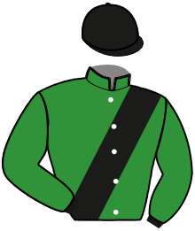 casaque portée par Lamaziere L. jockey du cheval de course KUNG FU FAMILY, information pmu ZETURF