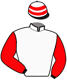 casaque portée par Dumas Mlle E. jockey du cheval de course HAPPY COGLAIS, information pmu ZETURF