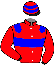 casaque portée par Cerisier J. jockey du cheval de course KARRY WHITE, information pmu ZETURF