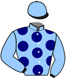 casaque portée par Poirier M. jockey du cheval de course GAMIN DE COKTAIL, information pmu ZETURF