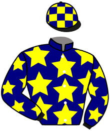 casaque portée par Courmont Y. jockey du cheval de course CELTIC JABAAR, information pmu ZETURF