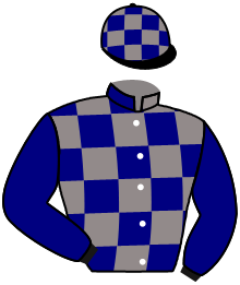 casaque portée par Metivier E. jockey du cheval de course ROSE DU RAZ, information pmu ZETURF