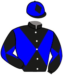 casaque portée par Poggionovo Mme Lau. jockey du cheval de course SLICE AND DICE, information pmu ZETURF