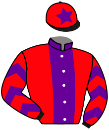 casaque portée par Poggionovo Mme Lau. jockey du cheval de course YEMASKA, information pmu ZETURF