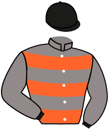 casaque portée par Marquette Max. jockey du cheval de course SHALOHA, information pmu ZETURF