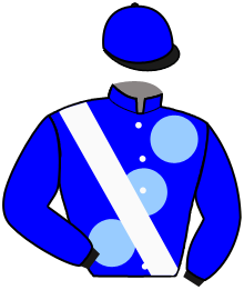 casaque portée par Velon Mlle M. jockey du cheval de course EMPRESS STAR, information pmu ZETURF