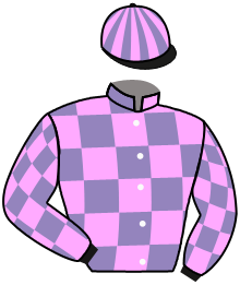 casaque portée par Madamet A. jockey du cheval de course WHAT ELSE CHOP, information pmu ZETURF