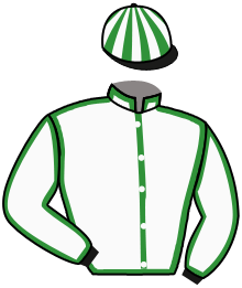 casaque portée par Billardello C. jockey du cheval de course PIN UP, information pmu ZETURF