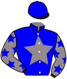 casaque portée par Gelhay B. jockey du cheval de course ELIITE, information pmu ZETURF