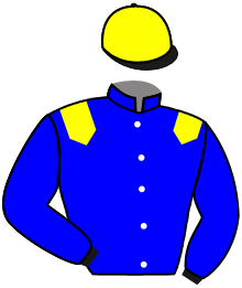 casaque portée par Flandrin B. jockey du cheval de course BANDIDA ESTRELLITA, information pmu ZETURF